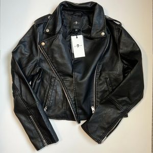 7 for all Mankind Faux leather jacket